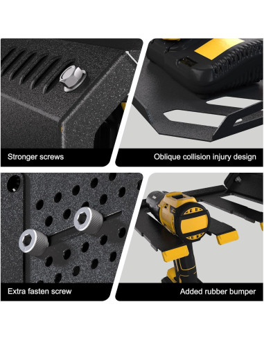 Organizador de Herramientas de Pared Spampur con Estación de Carga