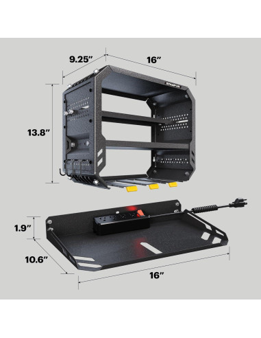 Organizador de Herramientas de Pared Spampur con Estación de Carga