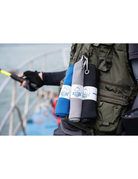 Toallas de Microfibra OHIKA para Pesca 16" x 16" - Paquete de 3