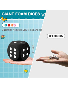 Dados de Espuma Shappy 7.62 cm Kawaii para Juegos Educativos 2