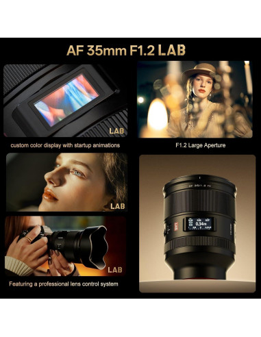 Lente Viltrox 35mm F1.2 FE para Sony E - Enfoque Automático