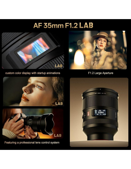 Lente Viltrox 35mm F1.2 FE para Sony E - Enfoque Automático