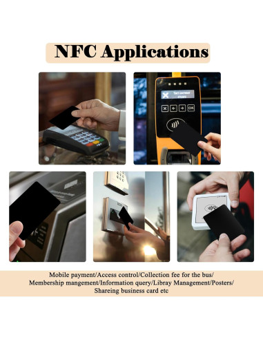 10 Tarjetas NFC Programables K LAKEY 504 Bytes PVC Imprimibles