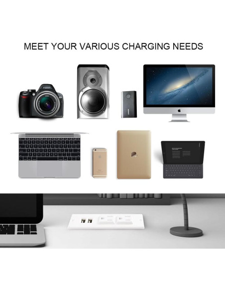 Toma de Corriente Empotrada Maggie BBGS-127 con 2 USB