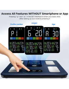 Escala Inteligente GE Fit Plus KN - Grasa Corporal y Muscular 2