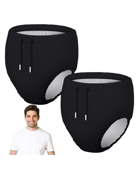 2 Pañales de Natación Reutilizables Glitopper para Adultos S