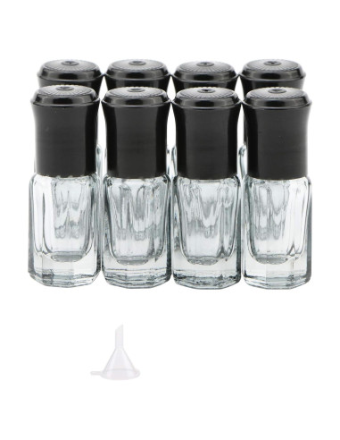Botellas Roll-on de Vidrio Newzoll 3ml 8 Piezas Anti-UV