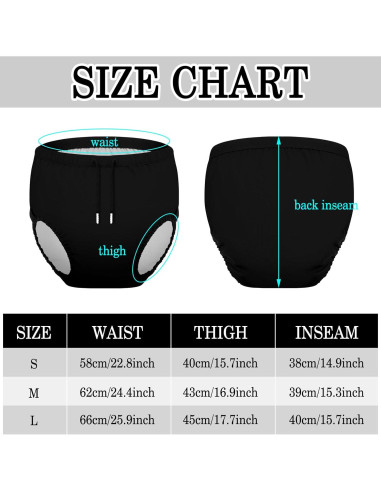 2 Pañales de Natación Reutilizables Glitopper para Adultos S