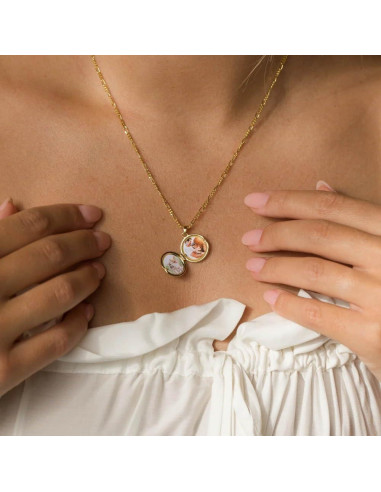 Collar Colgante de Foto Dainty Caitlyn Minimalist en Plata 925