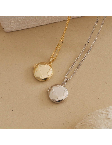 Collar Colgante de Foto Dainty Caitlyn Minimalist en Plata 925