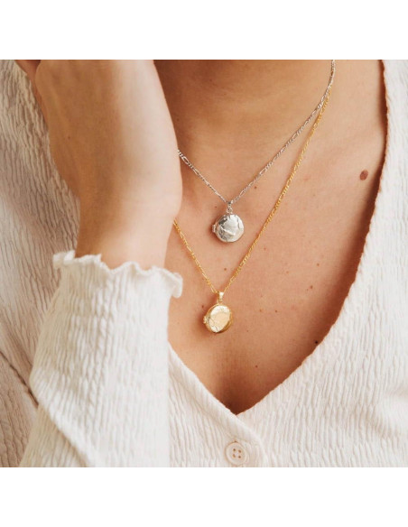 Collar Colgante de Foto Dainty Caitlyn Minimalist en Plata 925