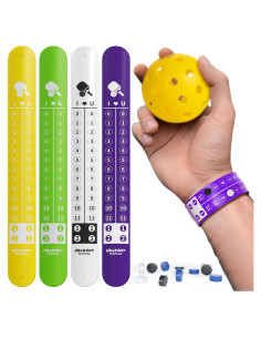 Contador de Puntuaciones Pickleball UBARONY - 4 Pulseras Portátiles