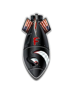 Calcomanía F Bomb Vinyl Junkie 7.62 cm Impermeable