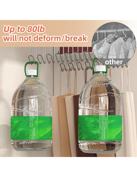 Organizador de Cinturones Gloserin 2 Paquete Madera Antideslizante