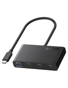 Hub USB-C Anker A8340 4 Puertos 10Gbps 100W Carga Rápida