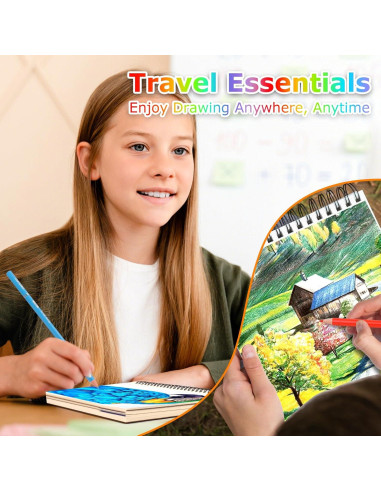 Bloc de Dibujo para Niños Hapikalor 15x23 cm Paquete de 3