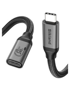 Cable Extensión USB C Silkland 1.5m 20Gbps 240W 4K@60Hz