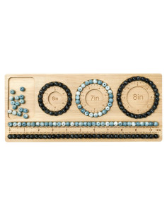 Tablero de cuentas Petoysoso de bambú para hacer joyas 29x12 cm