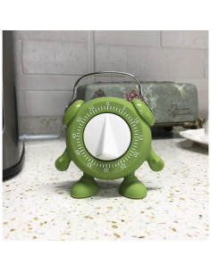 Temporizador Mecánico de Cocina Vinseen Verde 60 Minutos 2