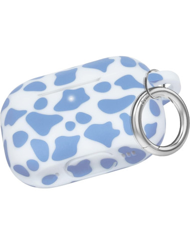 Funda de Silicona Suave YOMPLOW para AirPods Pro 2 - Vaca Azul