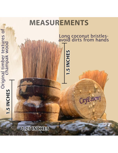 Paquete de 2 Cepillos de Cocina Eco-Amigables CeyEssemy