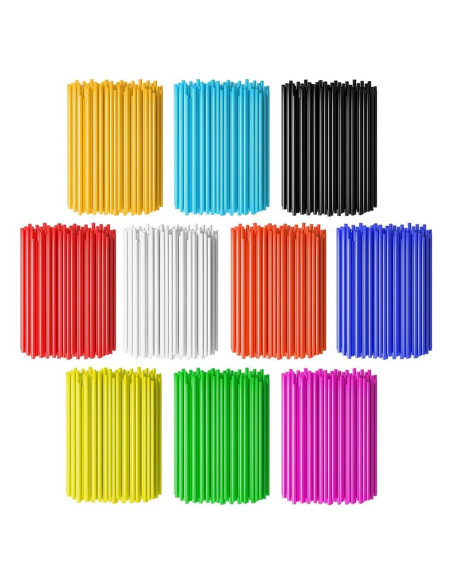 Cubiertas de Radios Decorativas PSLER 72 PCS para Motocicletas