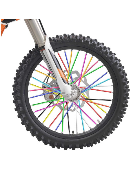 Cubiertas de Radios Decorativas PSLER 72 PCS para Motocicletas