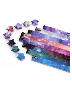 Papel Origami Estrellas Beauy Girl 1120 Hojas Cielo Estrellado