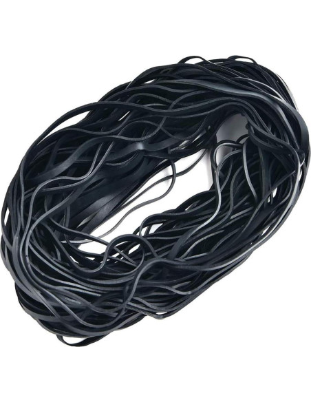 Bandas de Goma Grandes Negras AMUU 50 Piezas 20 cm