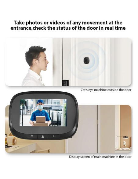 Cámara de Timbre Video Inteligente Swokely 4.3" WiFi