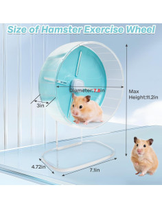 Rueda de Ejercicio para Hámster Kathson 20 cm Silenciosa 2