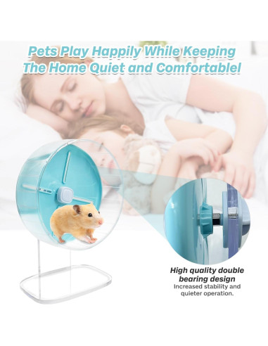 Rueda de Ejercicio para Hámster Kathson 20 cm Silenciosa