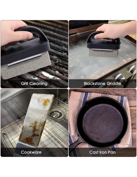 Bloque de Limpieza de Plancha MOWOT - 3 Piezas con Mango