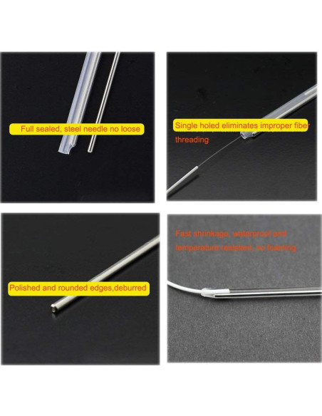 600 Manguitos Termocontraíbles de Fibra VFLTOOL 2.6mm x 60mm