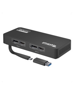 Adaptador Doble Monitor 4K Plugable USBC-6950U HDMI/DisplayPort
