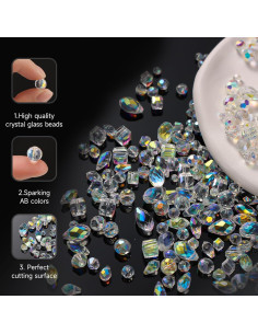 948 Cuentas de Cristal Vtssvow Aurora Boreal para Joyería DIY 2