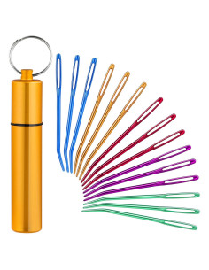 Juego de 15 Agujas de Remendar UzecPk de Aluminio 6.99 cm