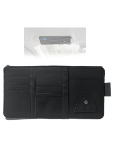 Organizador de Visera de Coche MOODKEY Negro 29.2x14.7cm