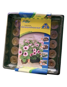 Invernadero Profesional Jiffy para 25 Plantas 27x27cm
