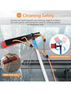 Cepillo Limpiador Telescópico 10m Copgge con Manguera 35cm 2