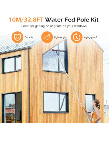 Cepillo Limpiador Telescópico 10m Copgge con Manguera 35cm