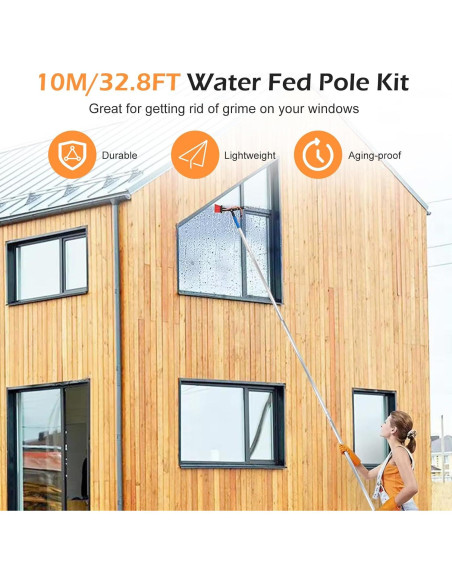 Cepillo Limpiador Telescópico 10m Copgge con Manguera 35cm