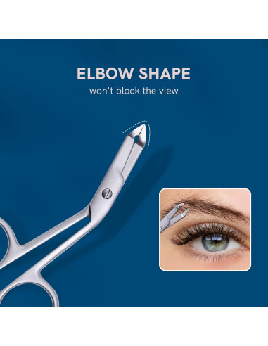 Pinzas de Cejas Profesionales MISS SALLY Acero Inoxidable