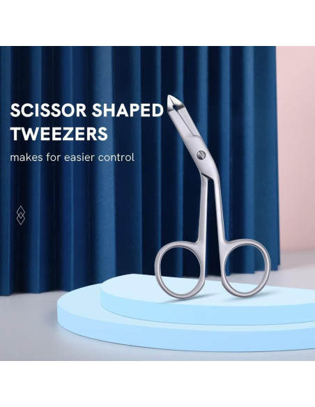 Pinzas de Cejas Profesionales MISS SALLY Acero Inoxidable