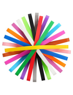 Bandas de Goma de Silicona 15 Pcs 14cm para Oficina y Cocina