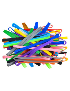 Bandas de Goma de Silicona Coopay 36 Piezas 13.97 cm Coloridas