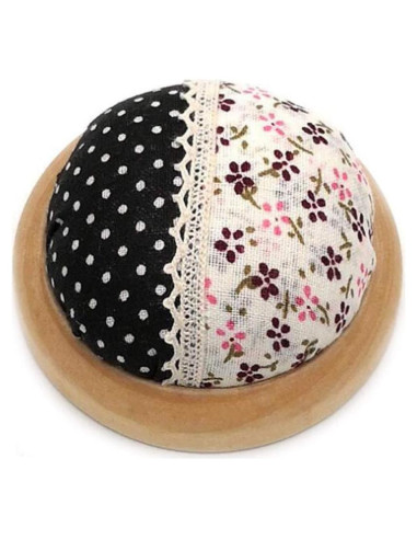 Almohadilla Redonda para Alfileres GAMESPFF con Base de Madera 7.1cm