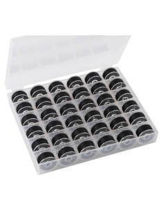 36 Bobinas y Hilos de Coser DGTANGYIN con Caja - Negro