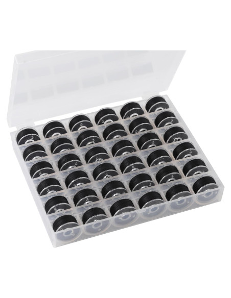 36 Bobinas y Hilos de Coser DGTANGYIN con Caja - Negro
