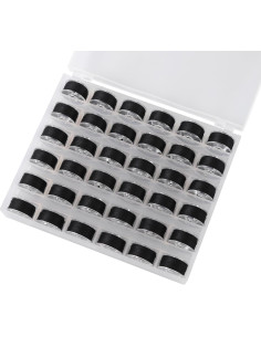 36 Bobinas y Hilos de Coser DGTANGYIN con Caja - Negro 2
